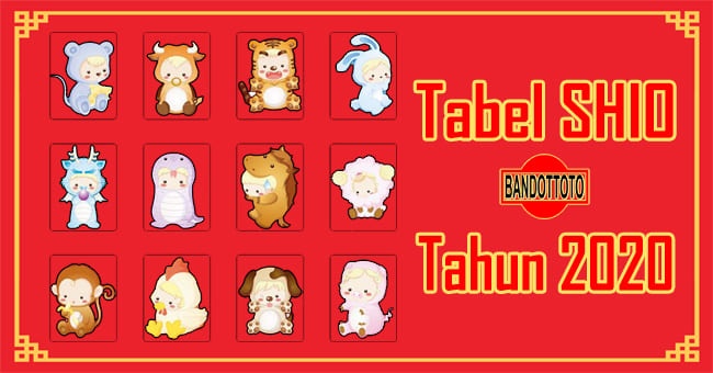 Tabel Shio Togel 2019 Akurat Dan Terlengkap