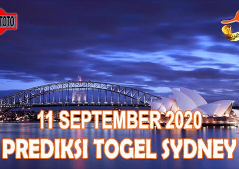 Prediksi Togel Sydney Hari Ini 11 September 2020