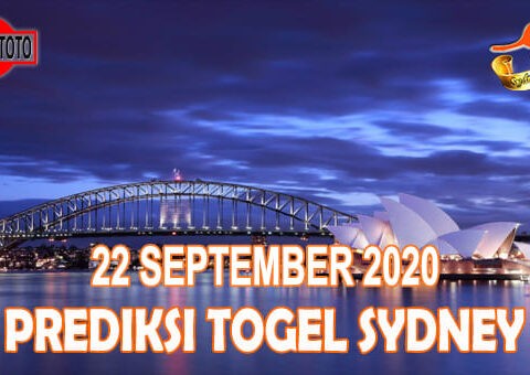 Prediksi Togel Sydney Hari Ini 22 September 2020
