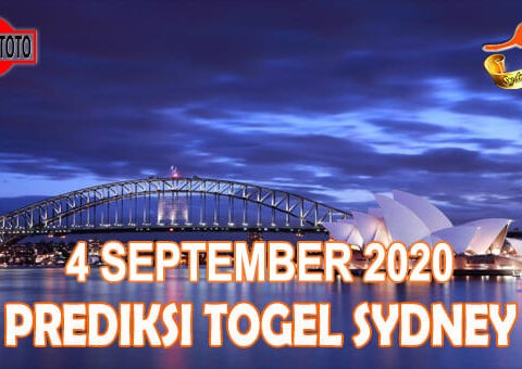 Prediksi Togel Sydney Hari Ini 4 September 2020