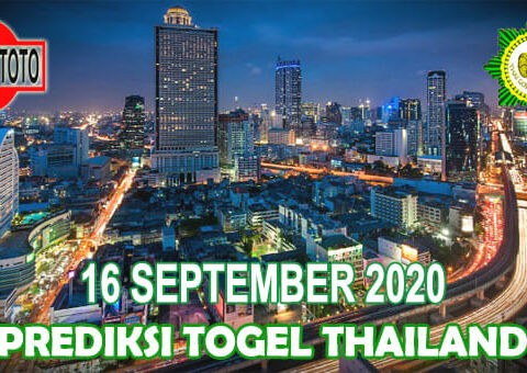 Prediksi Togel Thailand Hari Ini 16 September 2020
