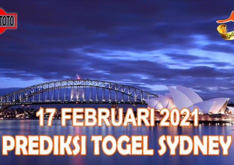 Prediksi Togel Sydney Hari Ini 17 Februari 2021