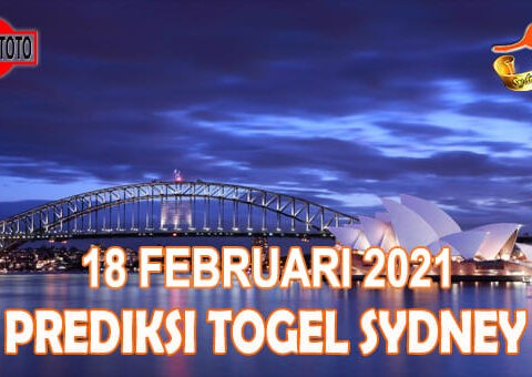 Prediksi Togel Sydney Hari Ini 18 Februari 2021