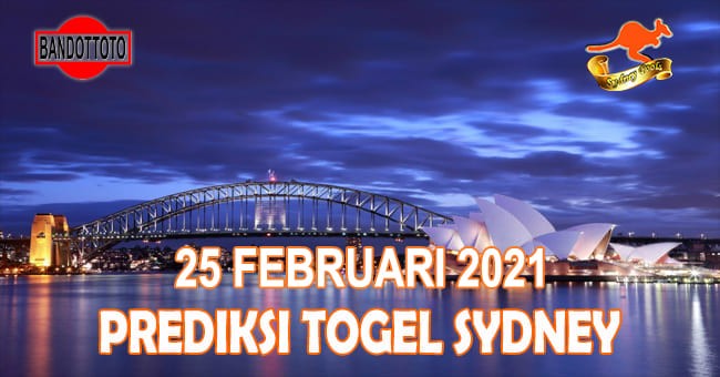 Prediksi Togel Sydney Hari Ini 25 Februari 2021