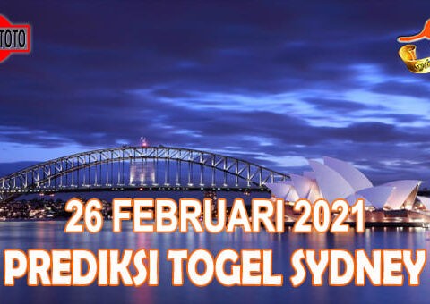 Prediksi Togel Sydney Hari Ini 26 Februari 2021