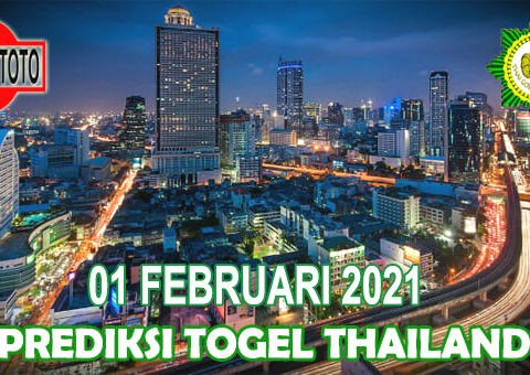 Prediksi Togel Thailand Hari Ini 01 Februari 2021