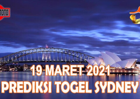 Prediksi Togel Sydney Hari Ini 19 Maret 2021