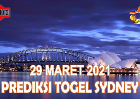Prediksi Togel Sydney Hari Ini 29 Maret 2021
