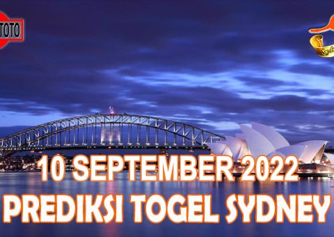 Prediksi Togel Sydney Hari Ini 10 September 2022