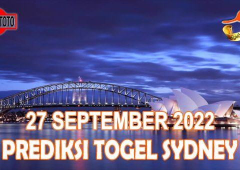 Prediksi Togel Sydney Hari Ini 27 September 2022