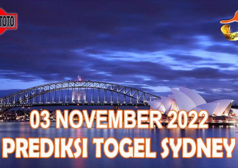 Prediksi Togel Sydney Hari Ini 03 November 2022