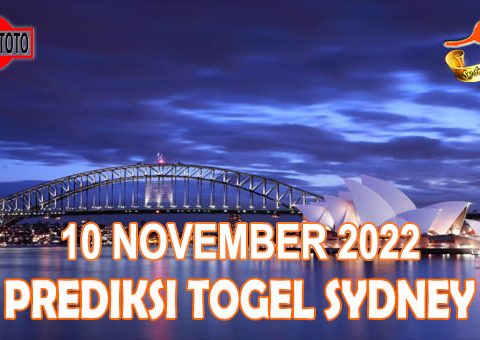 Prediksi Togel Sydney Hari Ini 10 November 2022