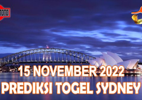 Prediksi Togel Sydney Hari Ini 15 November 2022