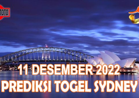 Prediksi Togel Sydney Hari Ini 11 Desember 2022