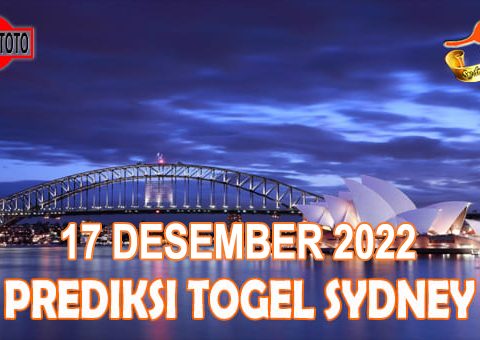 Prediksi Togel Sydney Hari Ini 17 Desember 2022