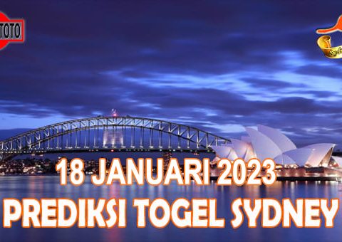 Prediksi Togel Sydney Hari Ini 18 Januari 2023