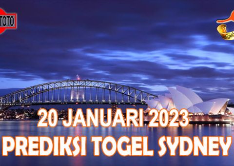 Prediksi Togel Sydney Hari Ini 20 Januari 2023